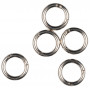 Infinity Hearts O-ring/Endless ring with Opening Brass Silver Dia. 20mm - 5 pcs