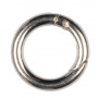 Infinity Hearts O-ring/Endless ring with Opening Brass Silver Dia. 20mm - 5 pcs
