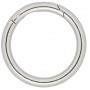 Infinity Hearts O-ring/Endless ring with Opening Brass Silver Dia. 50mm - 5 pcs