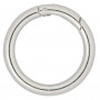 Infinity Hearts O-ring/Endless ring with Opening Brass Silver Dia. 45mm - 5 pcs