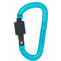 Infinity Hearts Carabiner with Lock Brass Blue 80mm - 5 pcs