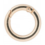 Infinity Hearts O-ring/Endless ring with Opening Brass Light Gold Dia. 23,5mm - 5 pcs