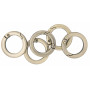 Infinity Hearts O-ring/Endless ring with Opening Brass Antique Bronze Dia. 23,5mm - 5 pcs