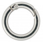 Infinity Hearts O-ring/Endless ring with Opening Brass Silver Dia. 23,5mm - 5 pcs