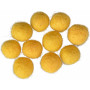 Felt Balls Wool 10mm Dark Yellow Y4 - 10 pcs