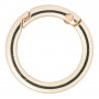 Infinity Hearts O-ring/Endless ring with Opening Brass Light Gold Dia. 35mm - 5 pcs