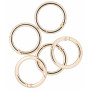 Infinity Hearts O-ring/Endless ring with Opening Brass Light Gold Dia. 37,6mm - 5 pcs