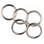 Infinity Hearts O-ring/Endless ring with Opening Brass Silver Dia. 37,6mm - 5 pcs
