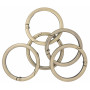Infinity Hearts O-ring/Endless ring with Opening Brass Antique Bronze Dia. 43,6mm - 5 pcs