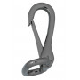 Infinity Hearts Carabiner with D-ring Brass Gunmetal 50mm - 1 pcs