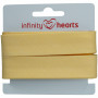 Infinity Hearts Binding Tape Cotton 40/20mm 56 Yellow Pastell - 5m