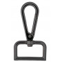Infinity Hearts Carabiner with D-ring Brass Gunmetal 60mm - 3 pcs