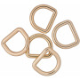 Infinity Hearts D-Ring Brass Light Gold 19x19mm - 5 pcs