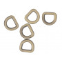 Infinity Hearts D-Ring Brass Antique Bronze 10x10mm - 5 pcs