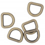 Infinity Hearts D-Ring Brass Antique Bronze 16x16mm - 5 pcs