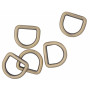 Infinity Hearts D-Ring Brass Antique Bronze 19x19mm - 5 pcs