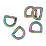 Infinity Hearts D-Ring Iron Mix Colored 10x10mm - 5 pcs