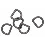 Infinity Hearts D-Ring Brass Gunmetal 19x19mm - 5 pcs