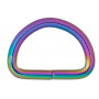 Infinity Hearts D-Ring Iron Mix Colored 32x32mm - 5 pcs