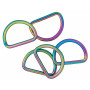 Infinity Hearts D-Ring Iron Mix Colored 38x38mm - 5 pcs