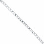 Infinity Hearts Chain by the metre Aluminum Silver 12x8mm - 50cm