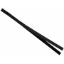 Velcro Ribbon/Flex Strap Hook/Loop Black 20mm - 50cm