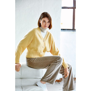 Cool Wool Cardigan by Lana Grossa - Cardigan knitting pattern size 8/10 - 20/22