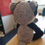 Reading Badger by Rito Krea - Teddy Bear Crochet Pattern 50 cm