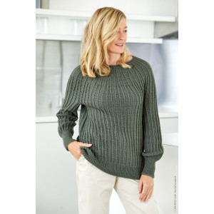 Cool Wool Sweater by Lana Grossa - Sweater with round yoke size 8/10 - 20/22