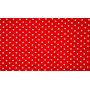Minimals Cotton Poplin Fabric Print 515 Big Dot Red 145cm - 50cm