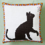 Permin Embroidery Kit Cat Pillow 27x27cm
