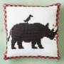Permin Embroidery Kit Pillow Rhino 27x27cm