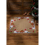 Permin Embroidery Kit Christmas Tree Carpet Elfs 117x117cm