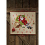 Permin Embroidery Kit Advent Calendar Santa in Chair 58x52cm