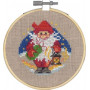 Permin Embroidery Kit Elf with light dia.10cm