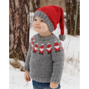 Merry Santas by DROPS Design - Knitted Jumper Pattern Sizes 2-14 years