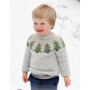 Merry Trees by DROPS Design - Knitted Jumper Pattern Sizes 2-14 years