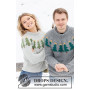 Merry Trees by DROPS Design - Knitted Jumper Pattern Sizes XS-XXL
