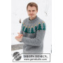 Merry Trees by DROPS Design - Knitted Jumper Pattern Sizes S-XXXL