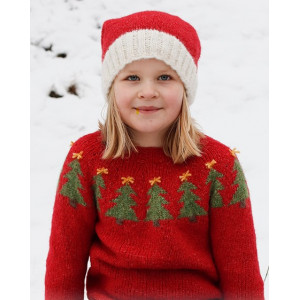 Merry Trees by DROPS Design - Knitted Hat Pattern Size 2-14 years