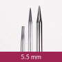 Drops Pro Classic Interchangeable Circular Needles Brass 12cm 5.50mm / 4.5in US9