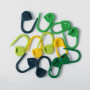 Knitpro Stitch Markers Plastic locking assorted colours