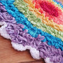 Rainbow Rounds Rug by Rito Krea - Rug Crochet Pattern 102x102cm