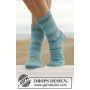 Blue Notes by DROPS Design - Knitted Socks Pattern size 35 - 43