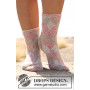 Fair and Square by DROPS Design - Knitted Socks with Squared Design Pattern size 35 - 43
