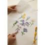 DMC Mindful Making Embroidery Kit Cross Stitch Flower