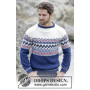 Ólafur Jumper by DROPS Design -Knitted Jumper with raglan and Norwegian Pattern size S - XXXL