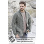 Finnley by DROPS Design - Knitted Jacket with Cables Pattern size S - XXXL