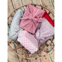 Checkered Tablecloth 10x10mm Cotton Fabric 523 Pink 140cm - 50cm
