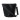 Unwind Knitting Bag Black PU-Leather Dia. 25cm 28cm